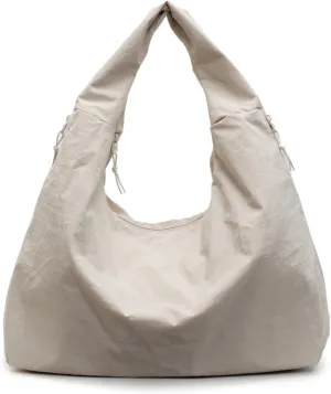 Slouchy Tote Bag 2025 Nylon Solid Pleated Handbag Men Women Large Shoulder Travel Gym Commute Hobo Weekend Vacation