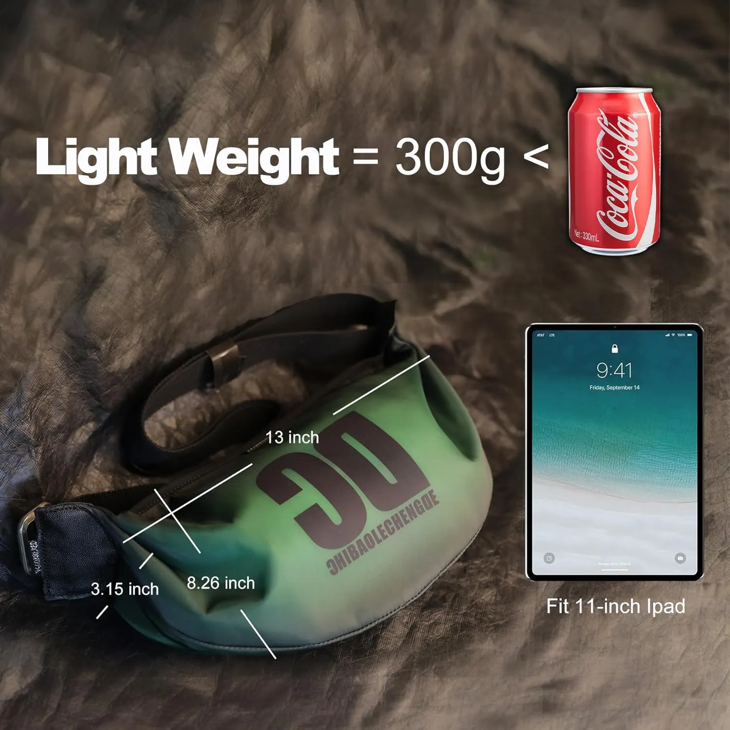 Small Crescent Crossbody Bag,Trendy Nlony Hobo Purse with Gradient Color,Lightweight Sling Bag for Women and Men Daily