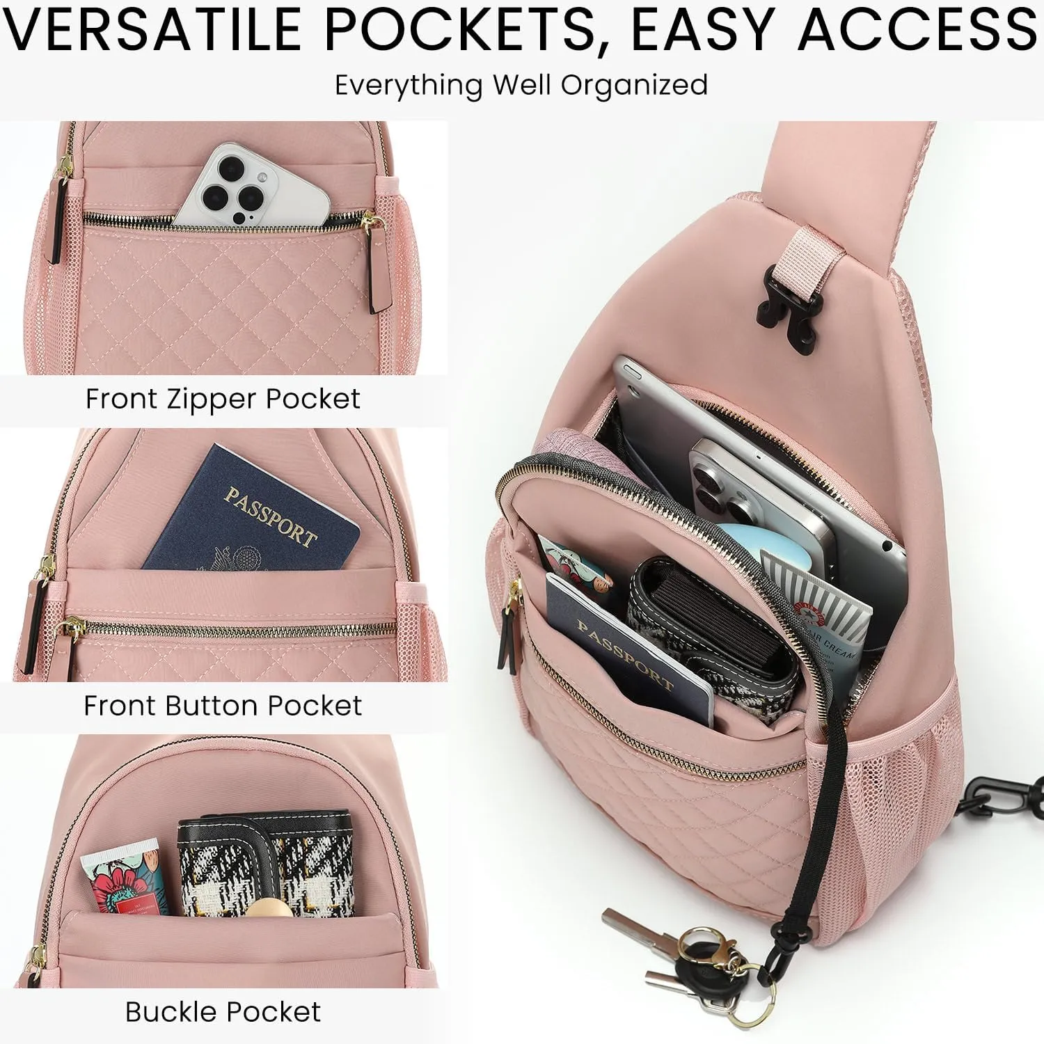 Small Crossbody Purses Bags for Women Men Travel, Chest Sling Bag Women Casual Cross Body Bag for Woman Sling Backpack