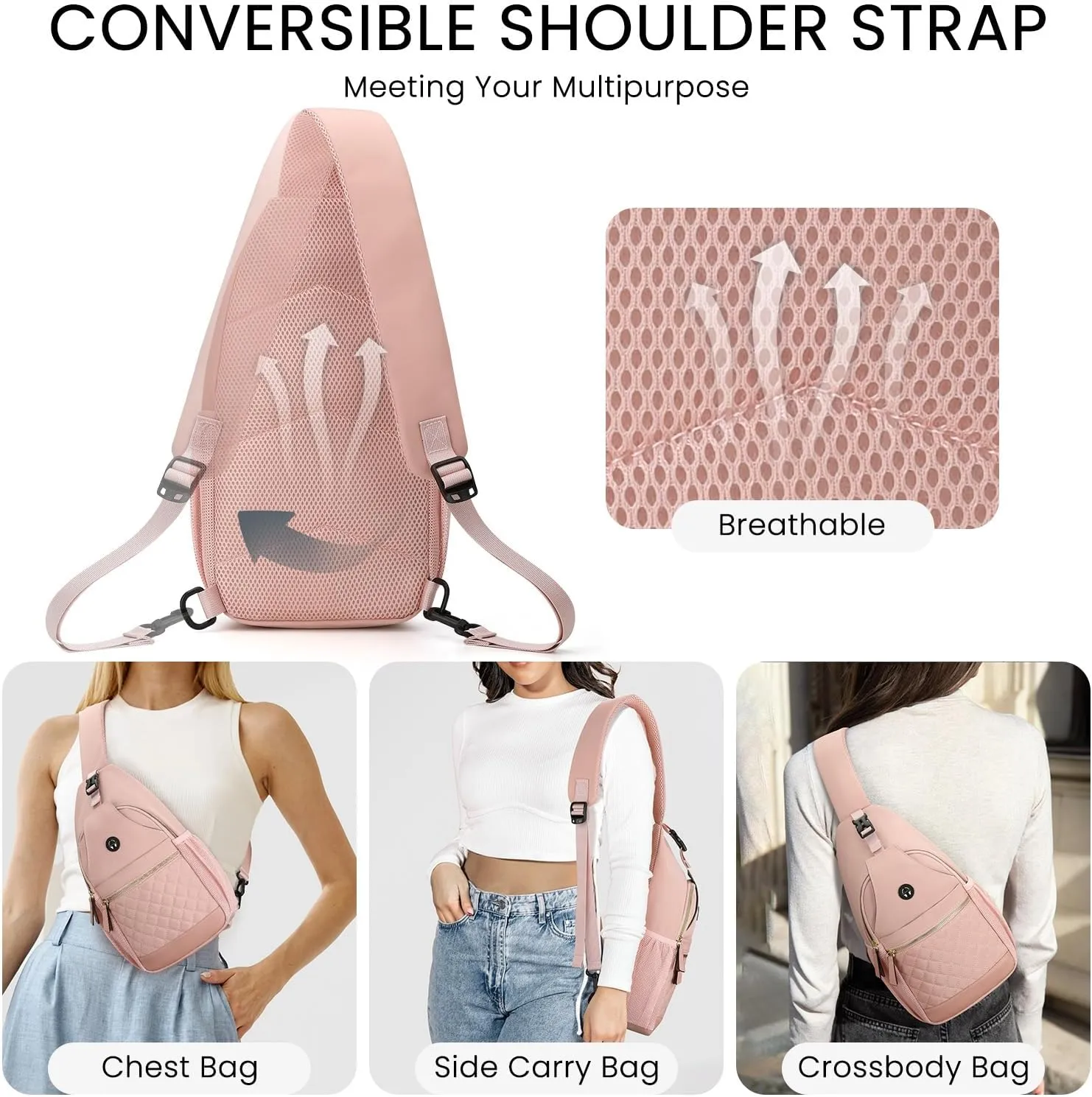 Small Crossbody Purses Bags for Women Men Travel, Chest Sling Bag Women Casual Cross Body Bag for Woman Sling Backpack