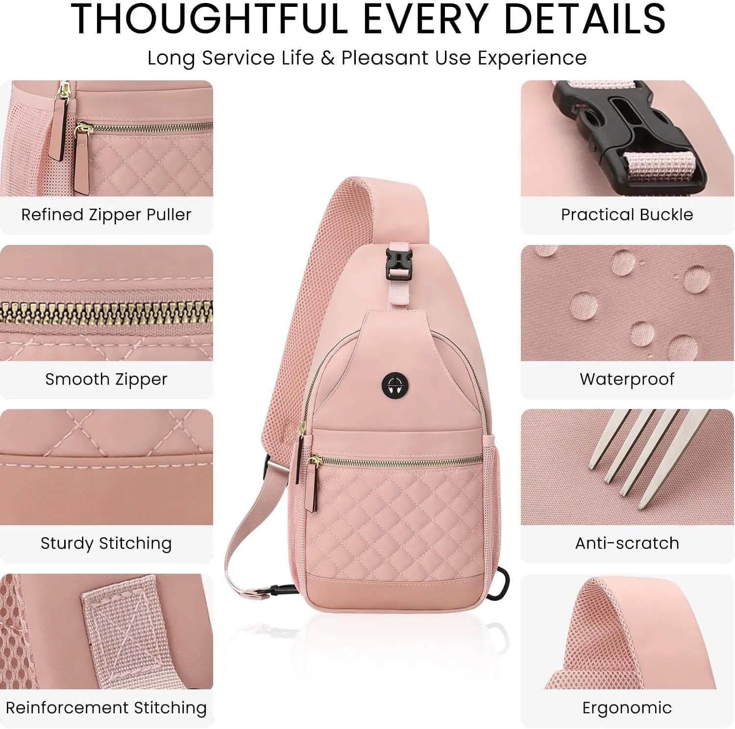 Small Crossbody Purses Bags for Women Men Travel, Chest Sling Bag Women Casual Cross Body Bag for Woman Sling Backpack