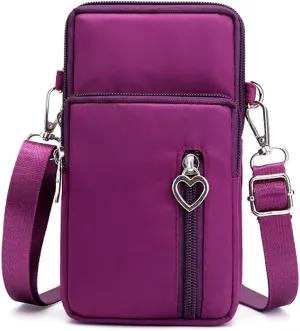 Small Crossbody Wallet Phone Bag Women Mini Crossbody Purse Cell Phone Shoulder Bag Mini Wallet Over Shoulder Strap