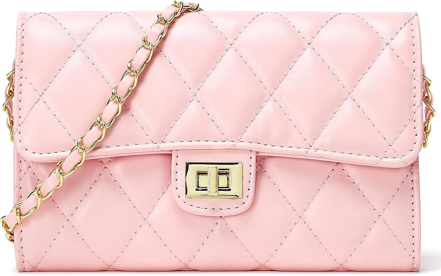 Small Quilted Crossbody Bags for Women Trendy Ladies Shoulder Bag Satchel HandBag Mini Purse Women
