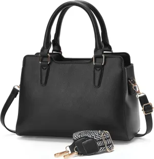 Small Satchel Purses for Women Ladies Handbags Women's Top-Handle Shoulder Bags PU Vegan Leather Tote Bag
