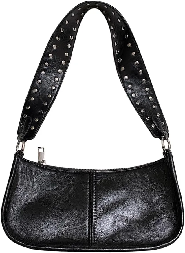Small Shoulder Bag for Women Crossbody Sling Bag PU Tote Handbag Classic Hobo Purse Clutch Underarm Luna Bag(Red)