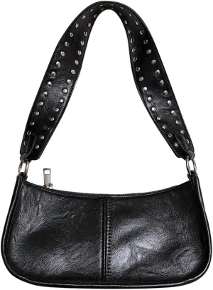 Small Shoulder Bag for Women Crossbody Sling Bag PU Tote Handbag Classic Hobo Purse Clutch Underarm Luna Bag(Red)