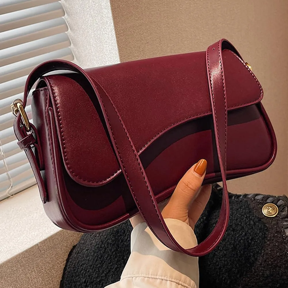 Small Shoulder Bag Y2K Purse for Women Crocodile Handbag Clutch Purse Classic Retro Crossbody Bag Satchel