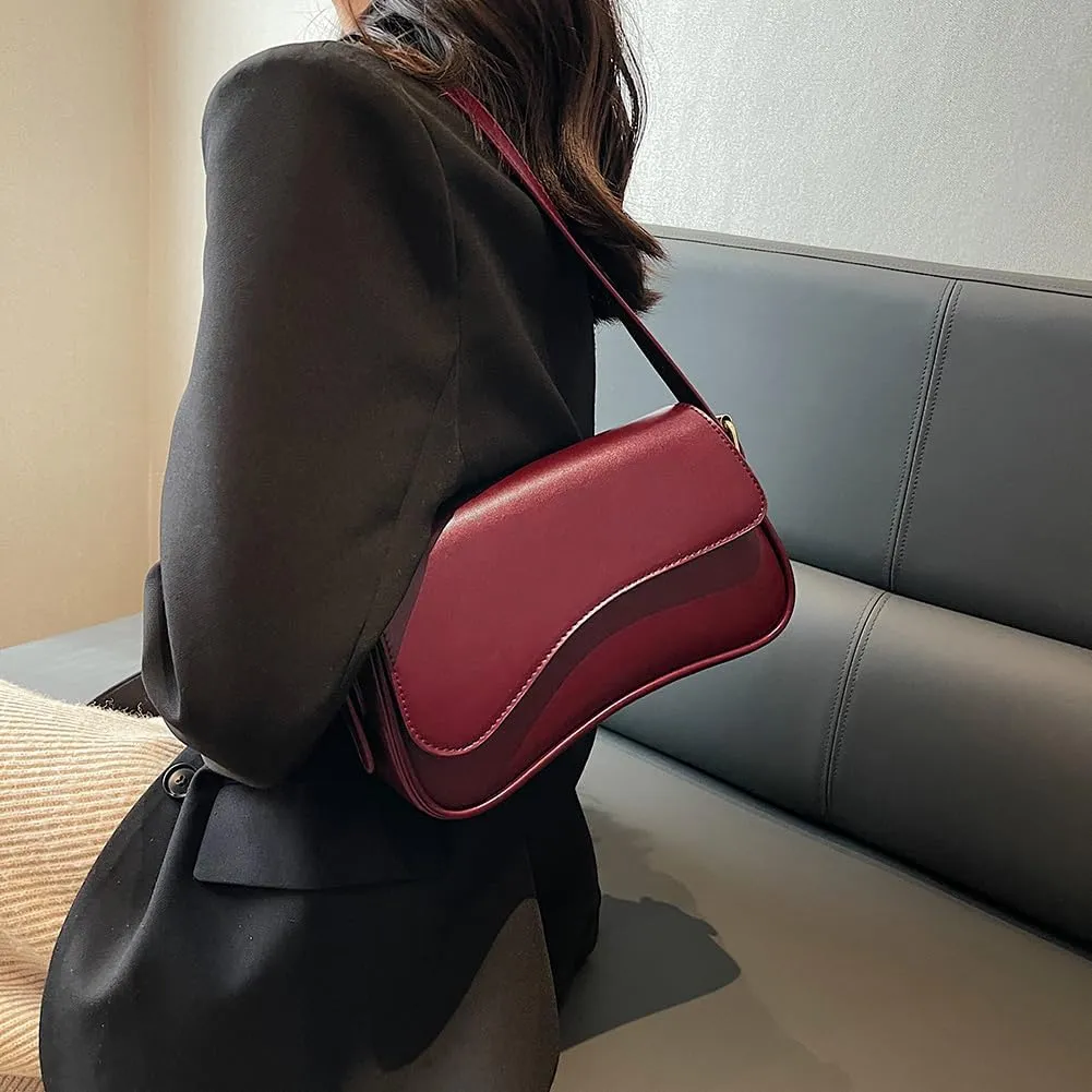 Small Shoulder Bag Y2K Purse for Women Crocodile Handbag Clutch Purse Classic Retro Crossbody Bag Satchel