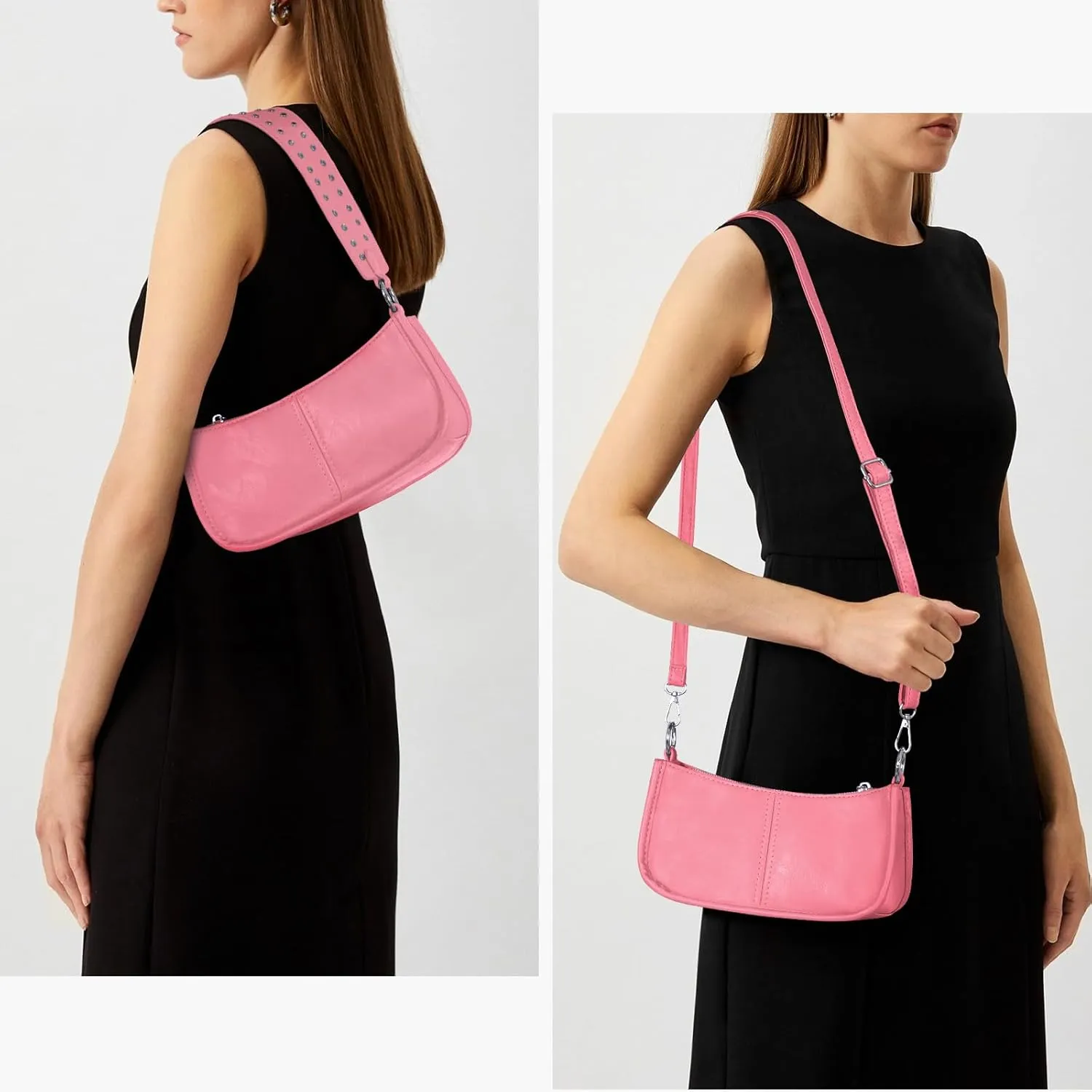 Small Shoulder Bag Y2K Purse for Women Trendy Crossbody Handbag Clutch Purse Classic Retro Satchel Bag