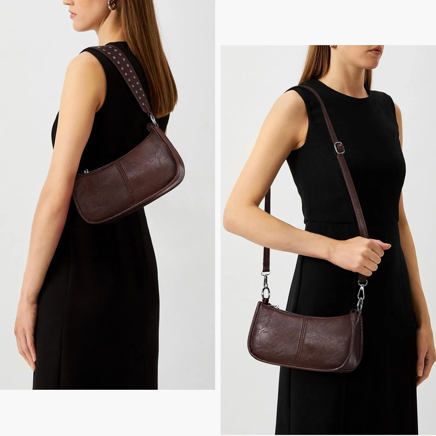 Small Shoulder Bag Y2K Purse for Women Trendy Crossbody Handbag Clutch Purse Classic Retro Satchel Bag