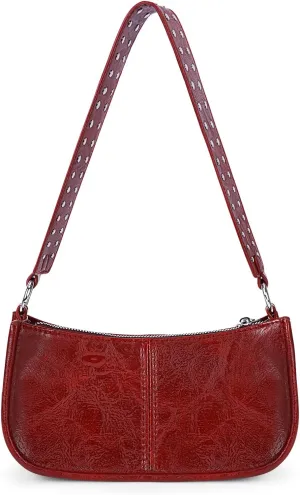 Small Shoulder Bag Y2K Purse for Women Trendy Crossbody Handbag Clutch Purse Classic Retro Satchel Bag