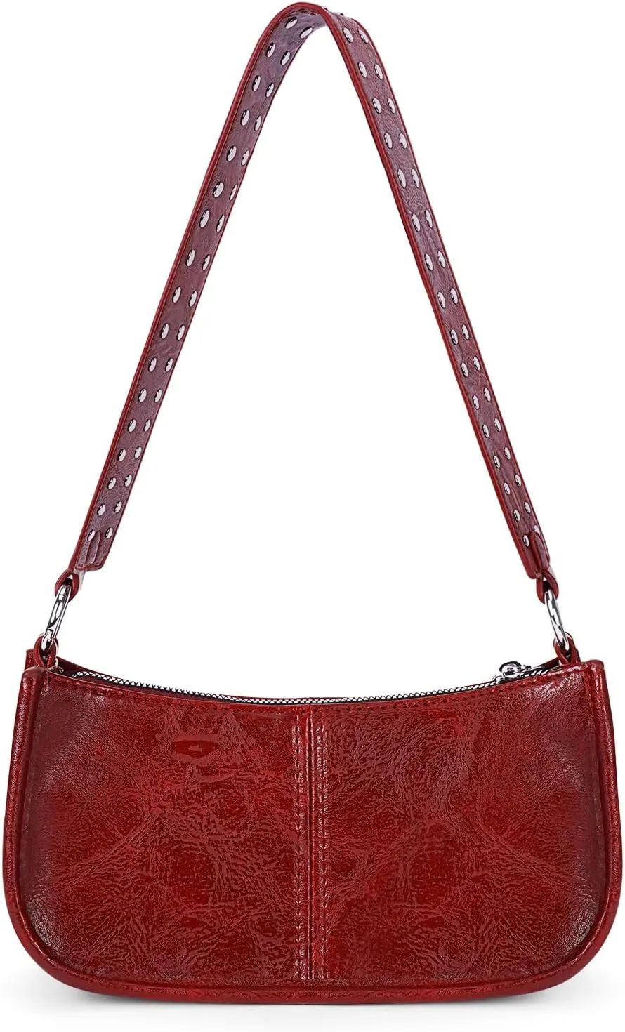 Small Shoulder Bag Y2K Purse for Women Trendy Crossbody Handbag Clutch Purse Classic Retro Satchel Bag