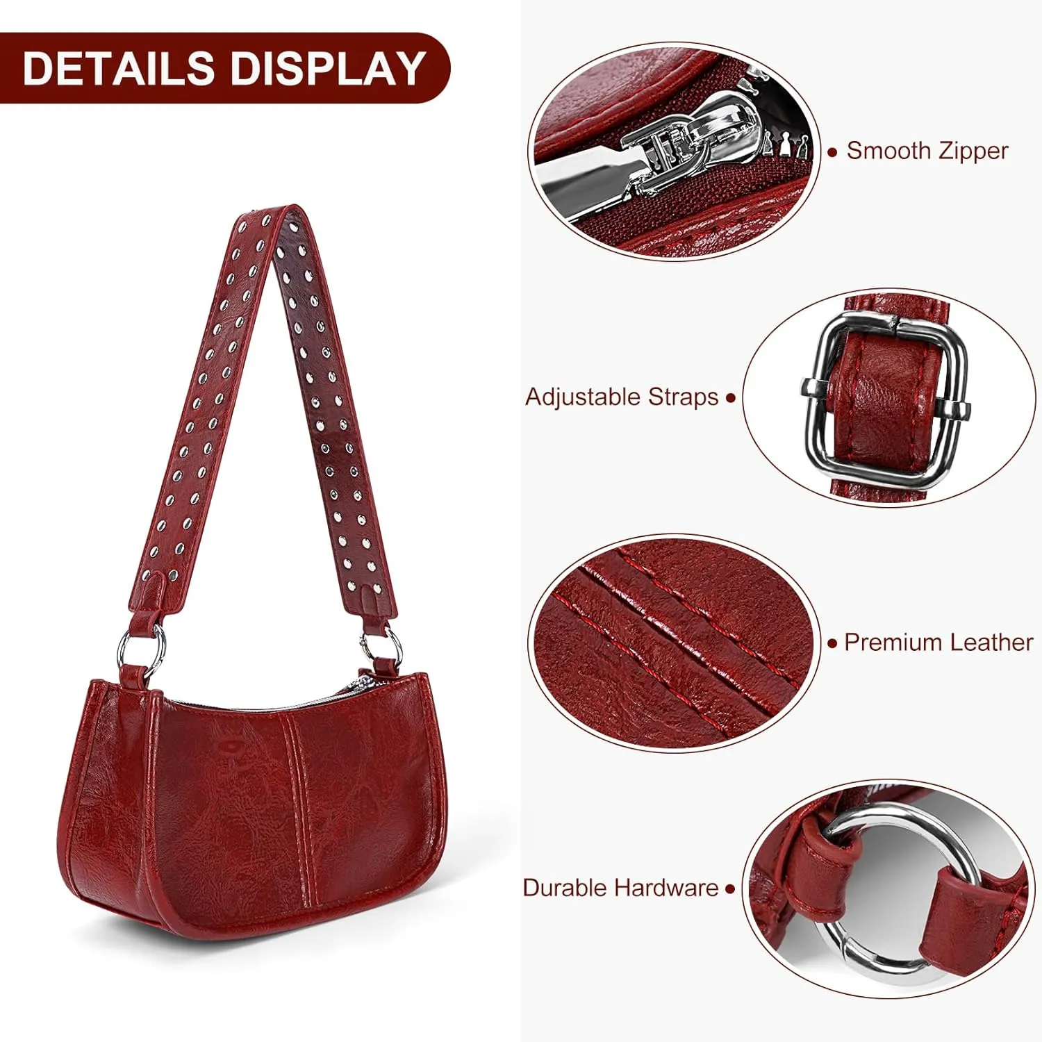 Small Shoulder Bag Y2K Purse for Women Trendy Crossbody Handbag Clutch Purse Classic Retro Satchel Bag