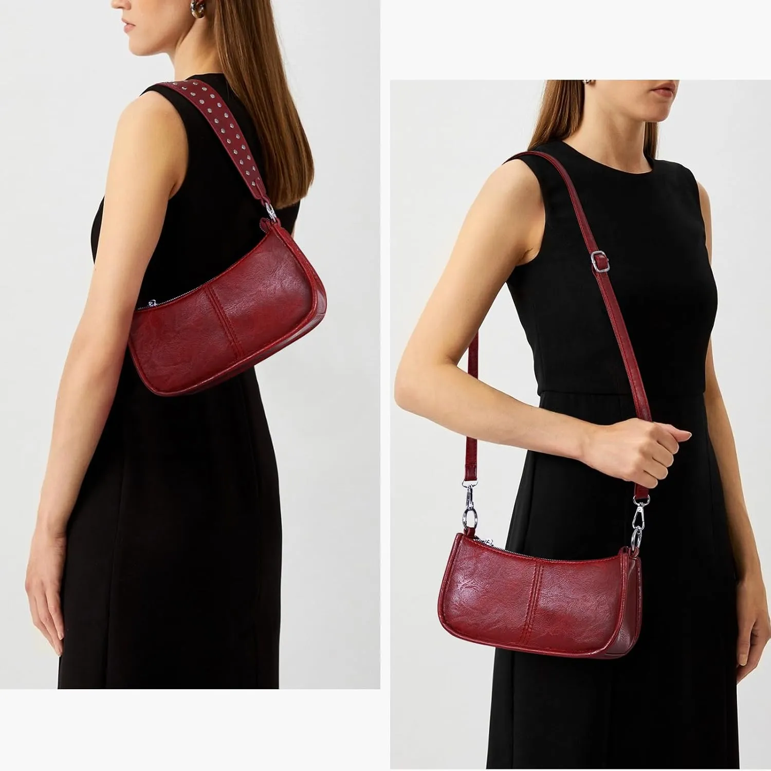 Small Shoulder Bag Y2K Purse for Women Trendy Crossbody Handbag Clutch Purse Classic Retro Satchel Bag