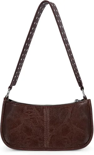 Small Shoulder Bag Y2K Purse for Women Trendy Crossbody Handbag Clutch Purse Classic Retro Satchel Bag