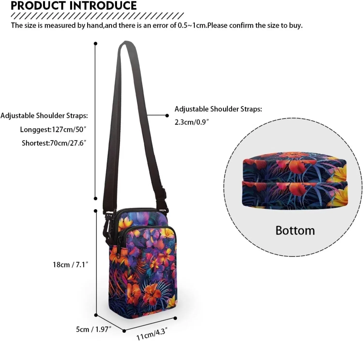 Small Sling Bag Crossbody Bags for Women Men Anti Theft