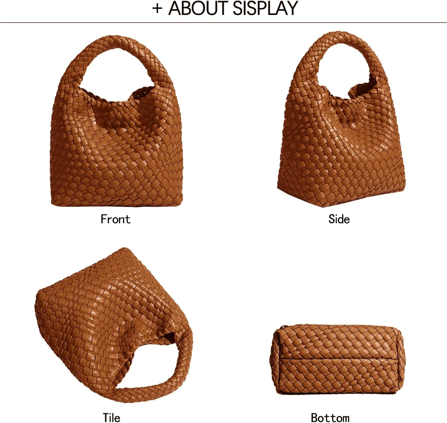 Small Woven Bags for Women Cute Hobo Tote Woven Handbag Mini Clutch Purse vegan leather Crossbody bags Shoulder Handmade Bag