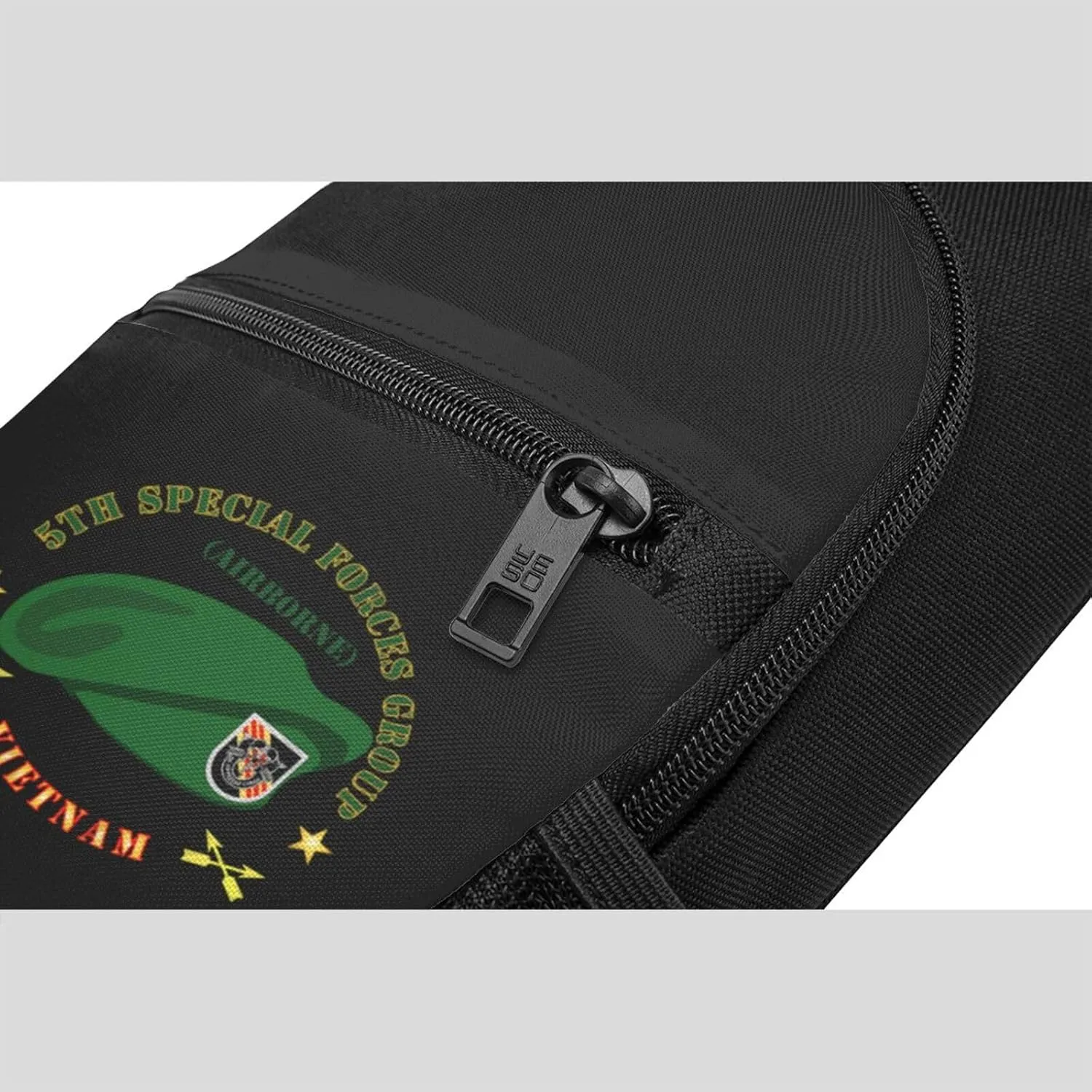 SOF 5th Special Forces Group Airborne Beret Vietnam Sling Bag Crossbody Backpack Shoulder Casual Daypack Bags for Men