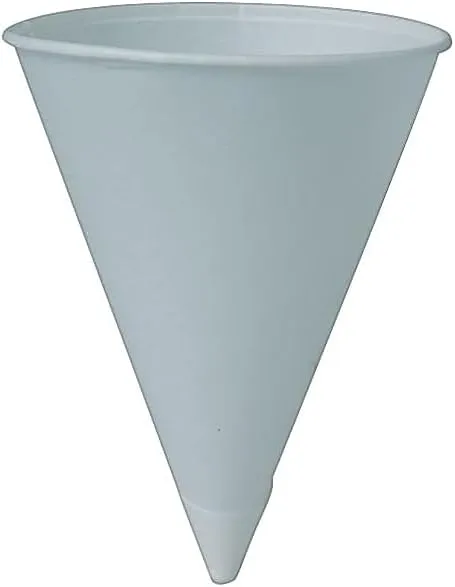 Solo Foodservice 42BR-2050 4.25 oz White Paper Cone Cups (Case of 5000)