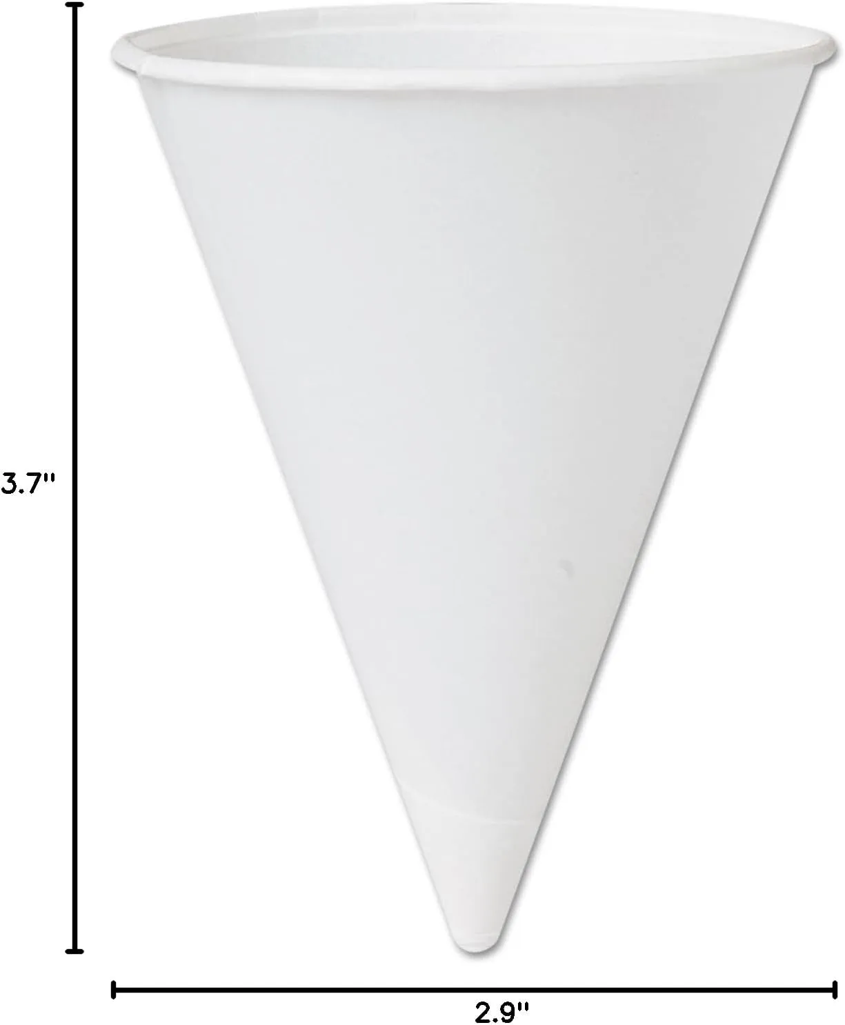 Solo Foodservice 42BR-2050 4.25 oz White Paper Cone Cups (Case of 5000)