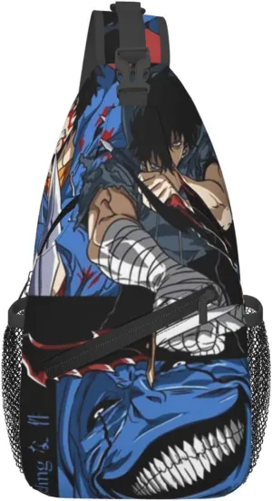 Solo Manga Leveling Crossbody Sling Backpack Sling Bag Multipurpose Travel Hiking Chest Bag Daypack for Women Men