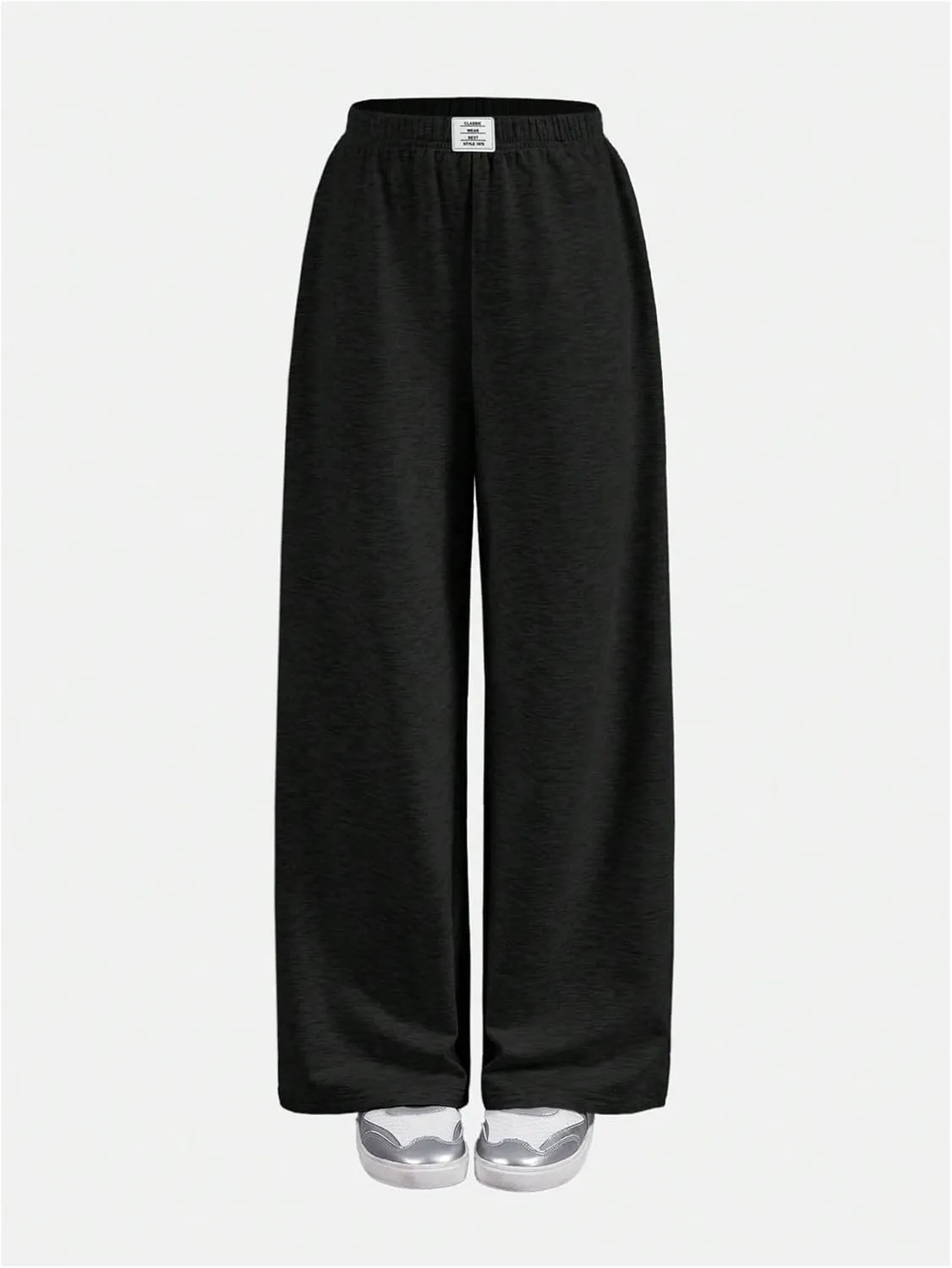 SOLY HUX Girl's Wide Leg Sweatpants Elastic High Waisted Loose Baggy Pants with Pockets