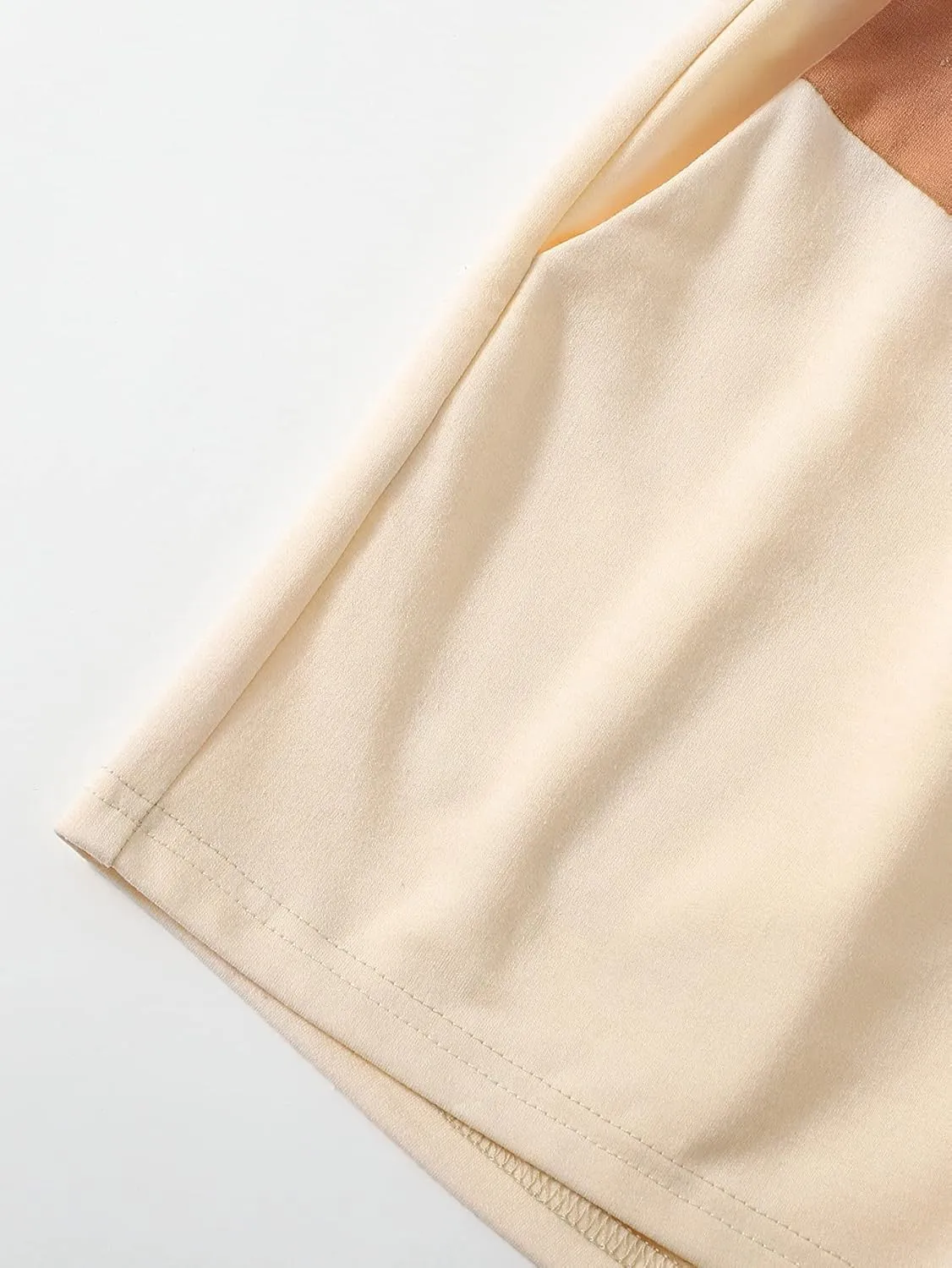 SOLY HUX Women's Casual Elastic Shorts Running High Waisted Color Block Sweat Shorts with Pockets