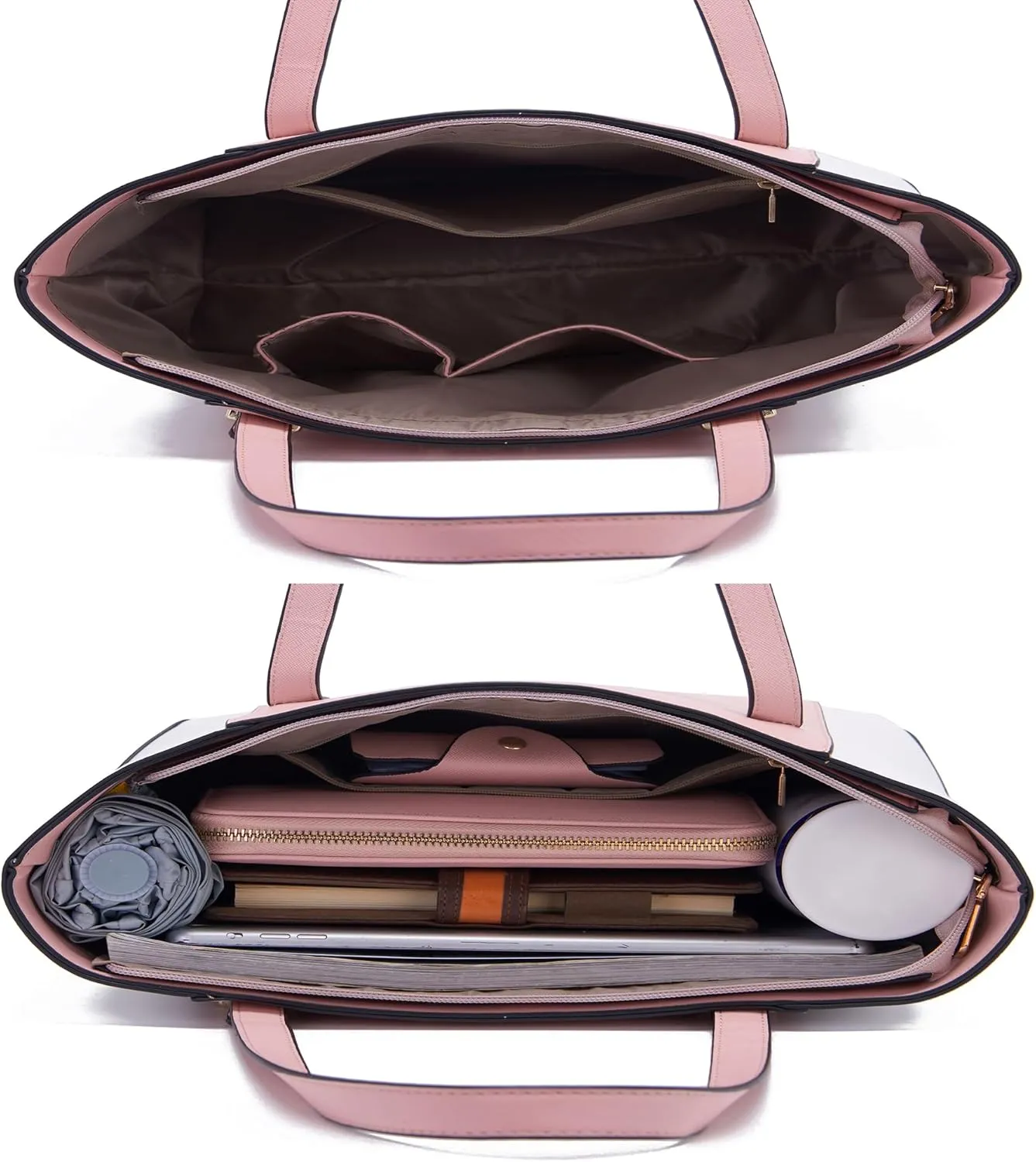 Soperwillton Handbag for Women Wallet Tote Bag Shoulder Bags Top Handle Satchel 5pcs Purse Set