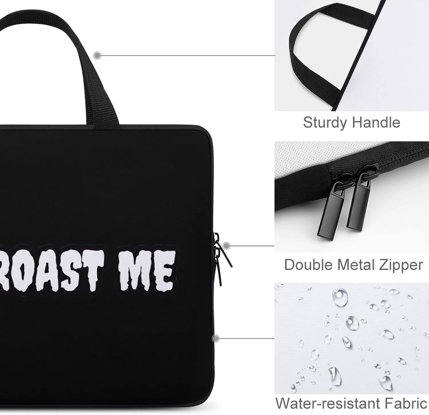 SPIT Roast ME Funny Laptop Bags Novelty Protective Cover Case Handbags for Laptop/Notebook/Ultrabook 10/12/13/15/17 Inches