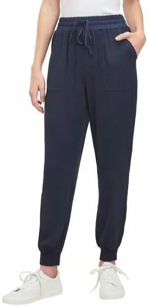 Splendid Ladies' Elastic Waist Drawstring Jogger (US, Alpha, Large, Regular, Regular, Navy)