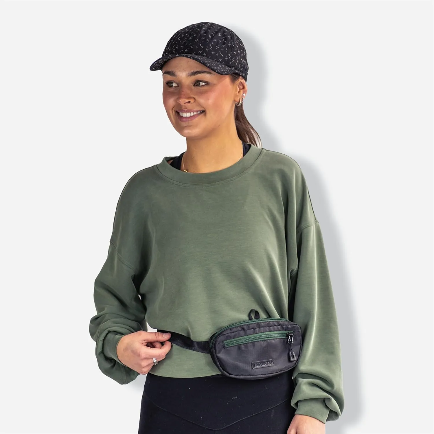 Sprints Small Cross Body Sling It Bag (Shadow Noir)