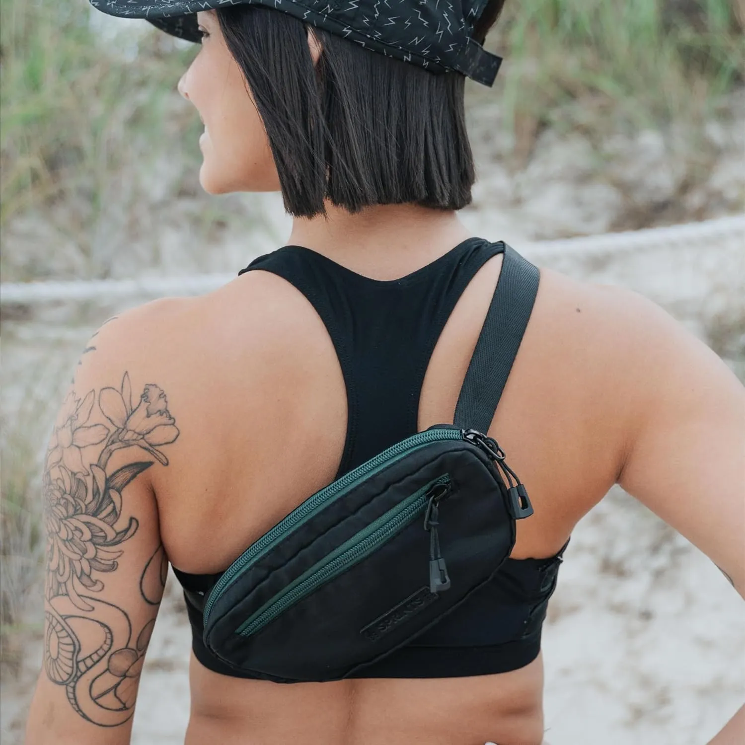 Sprints Small Cross Body Sling It Bag (Shadow Noir)