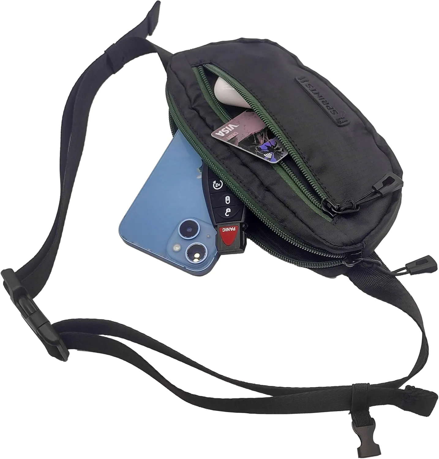 Sprints Small Cross Body Sling It Bag (Shadow Noir)