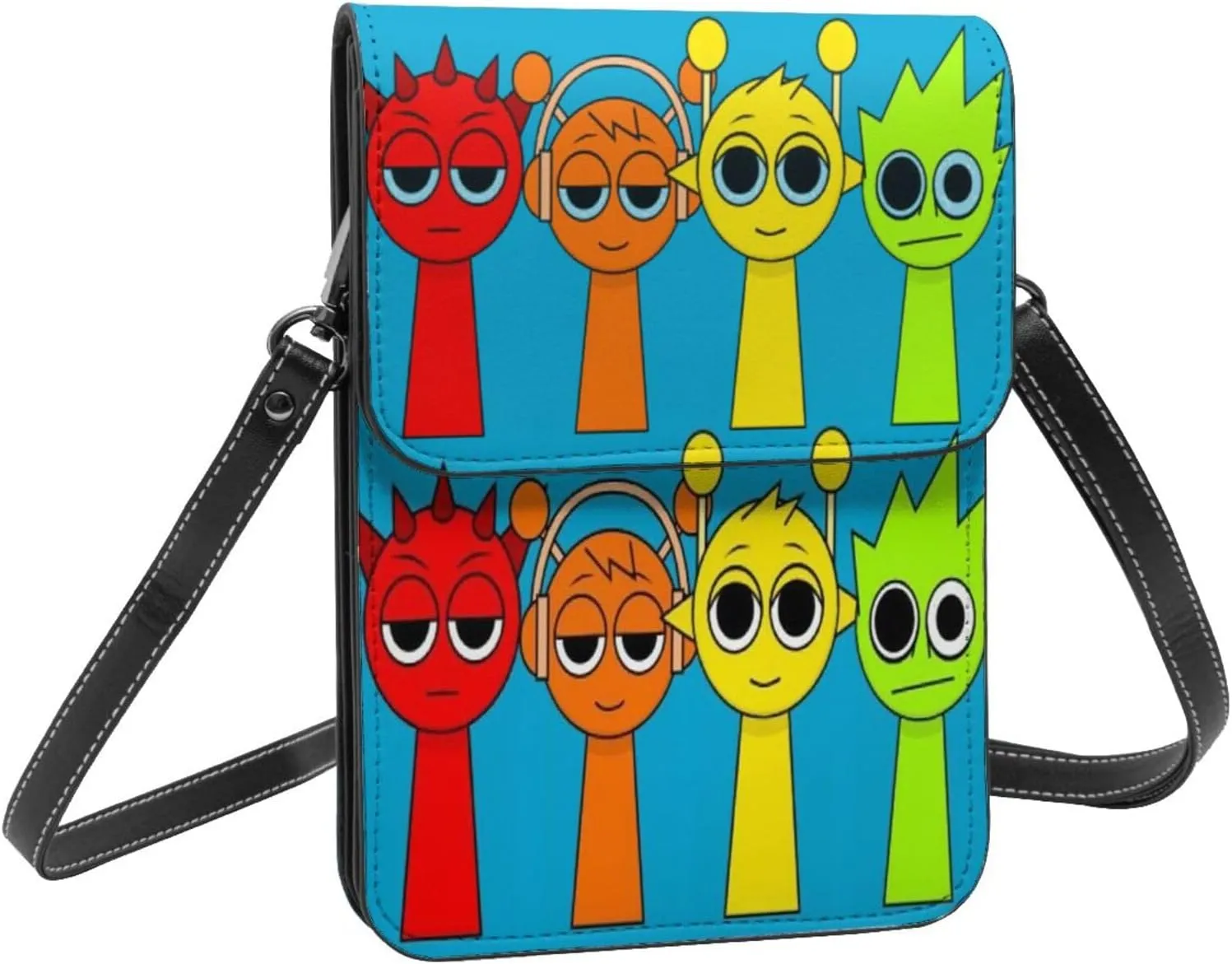 Sprunki Cell Phone Purse Crossbody Bag for Outdoor Travel Sports Camping Hiking Shoulder Bags