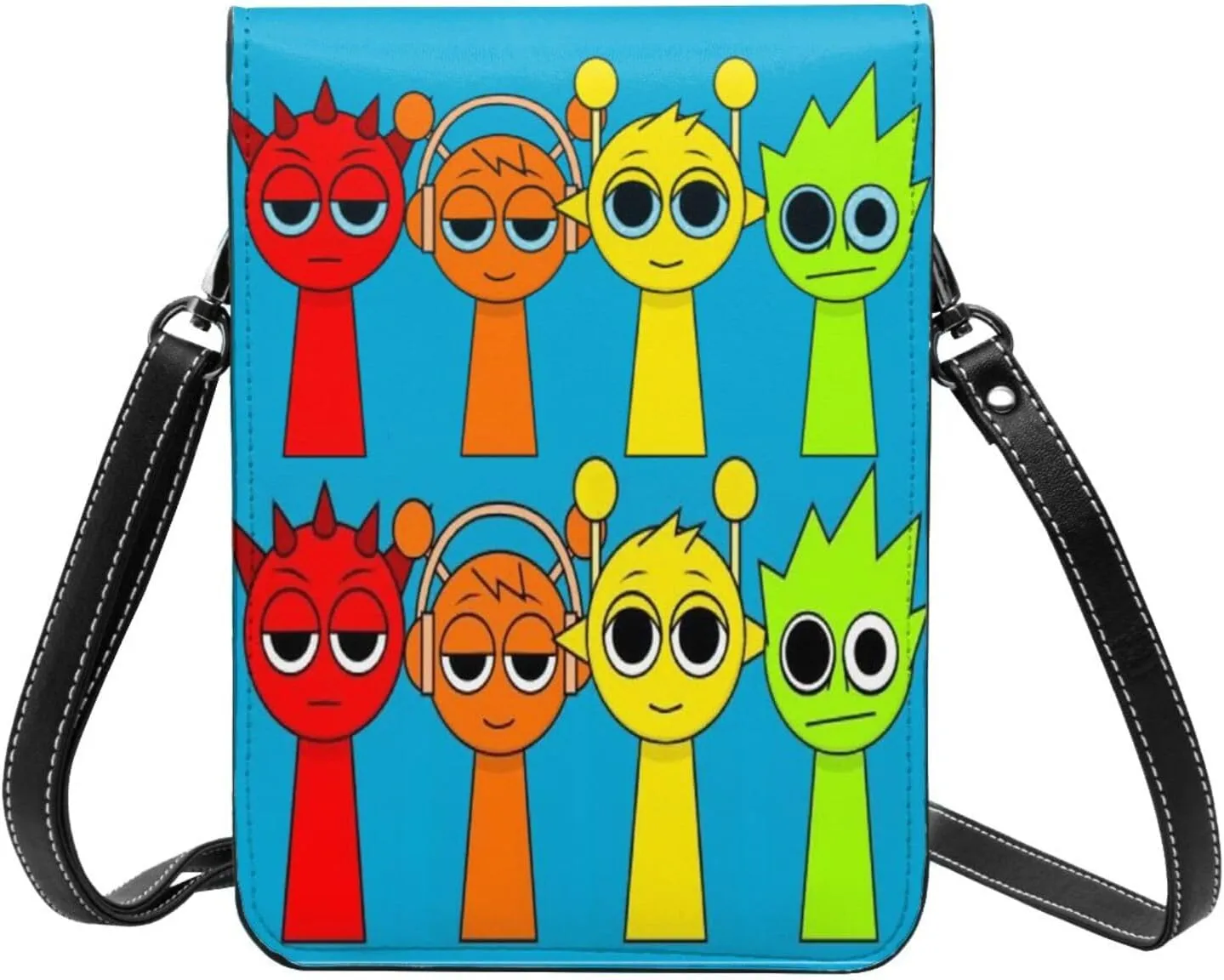 Sprunki Cell Phone Purse Crossbody Bag for Outdoor Travel Sports Camping Hiking Shoulder Bags