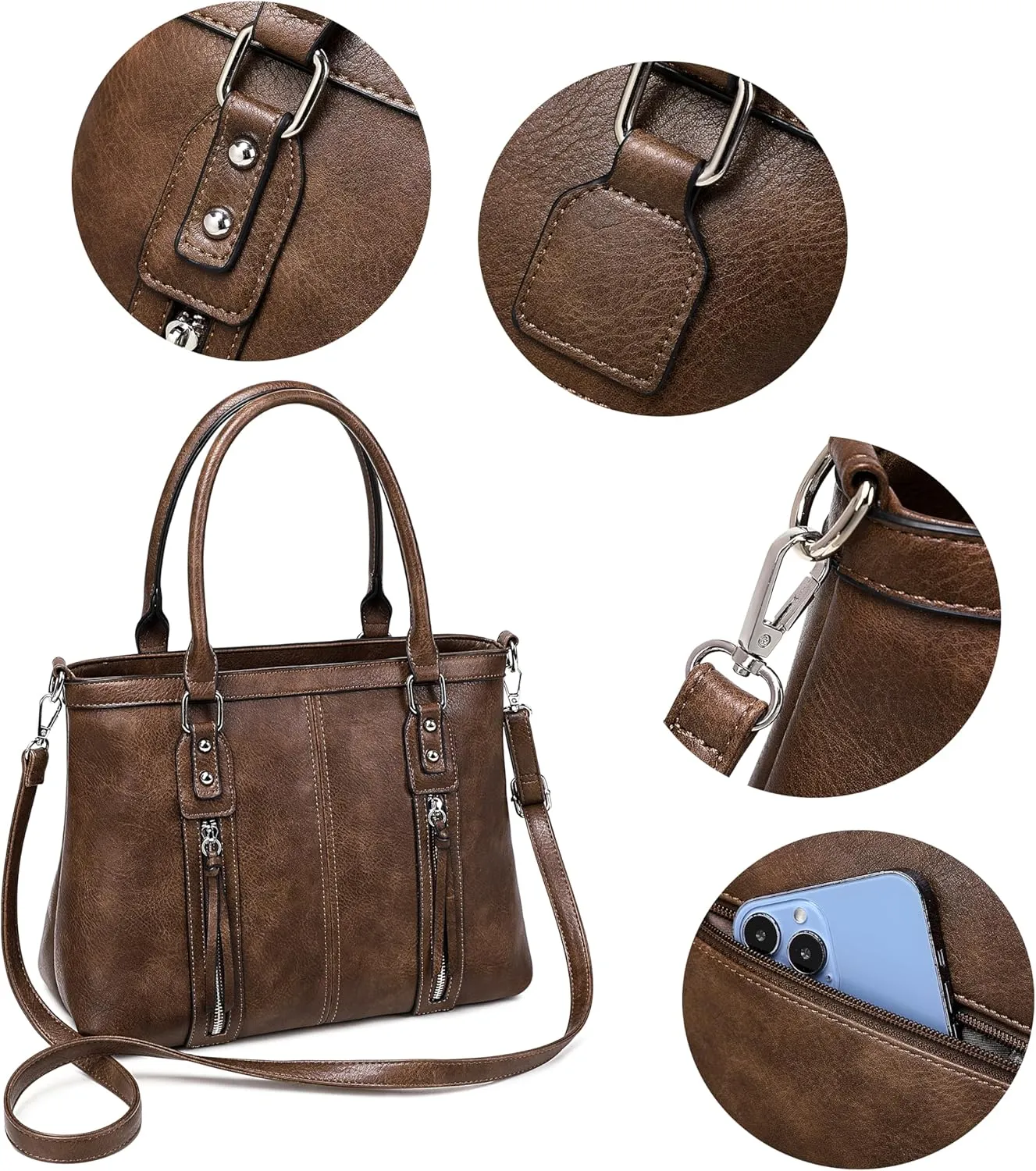 sqlp Purses for Women Soft Leather Hobo Bags Large Womens Crossbody Purse Ladies Tote Handbags Shoulder Bag