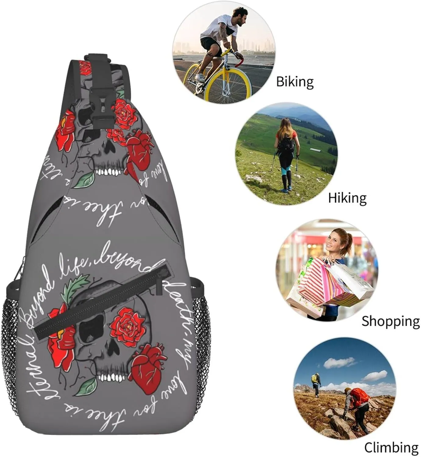 Stalking Jack The Ripper Chest Sling Bag Crossbody Shoulder Backpack Bag Gym Cycling Travel Hiking Daypack Cross Bag