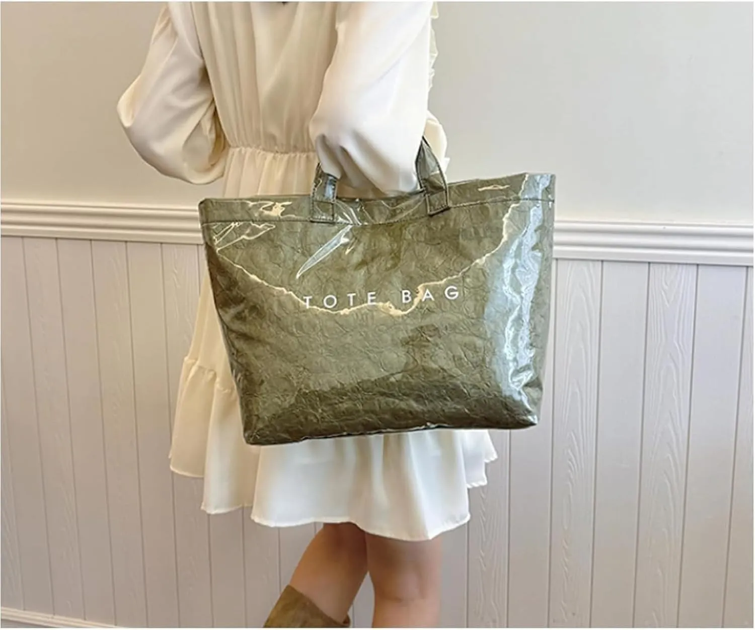 Stellaya Womens Letters Print Tote Bag, Stellaya Tote Bag, Large Shopping Hobo Handbag, Simple Large Capacity Bags