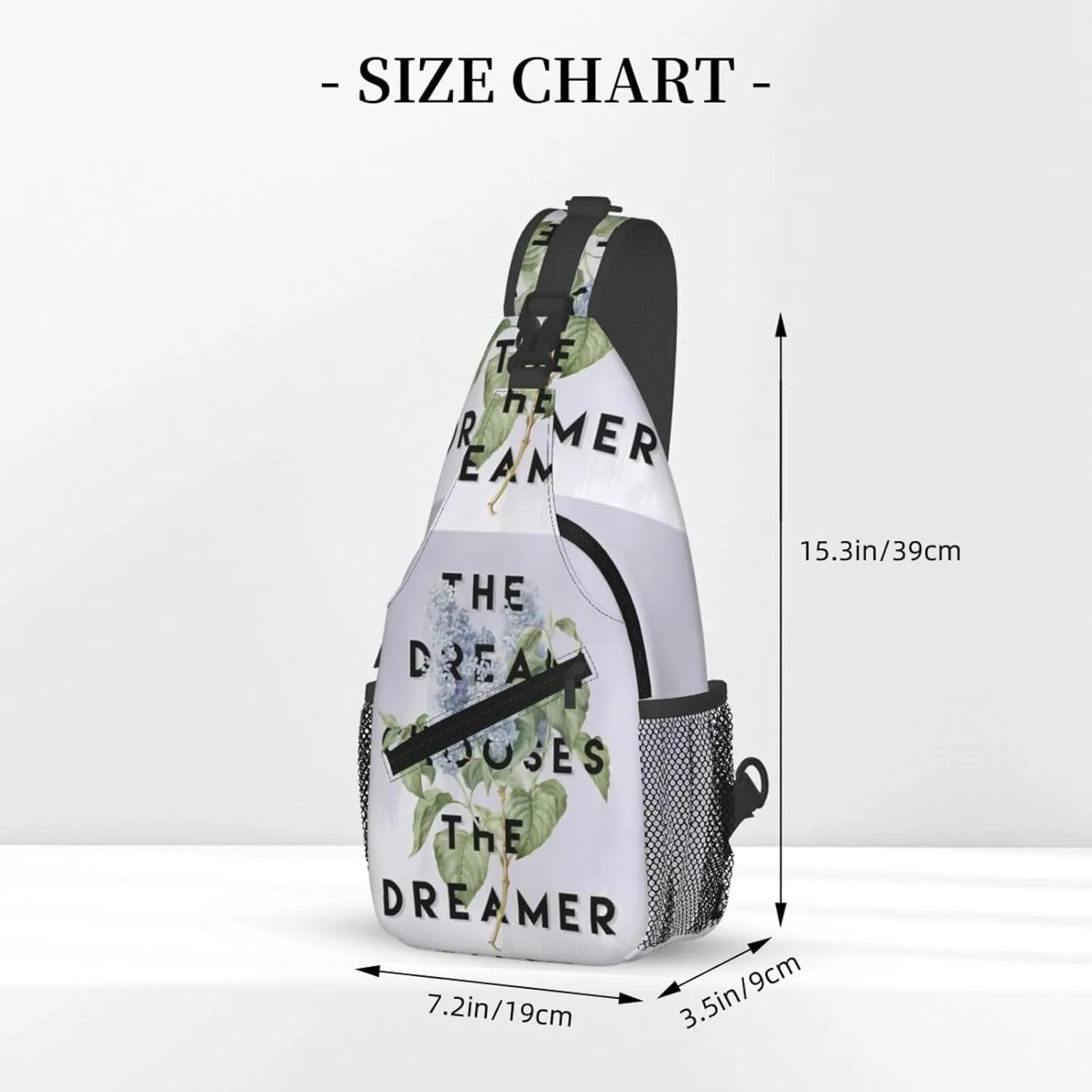 Strange The Dreamer Chest Sling Bag Crossbody Shoulder Backpack Bag Gym Cycling Travel Hiking Daypack Cross Bag