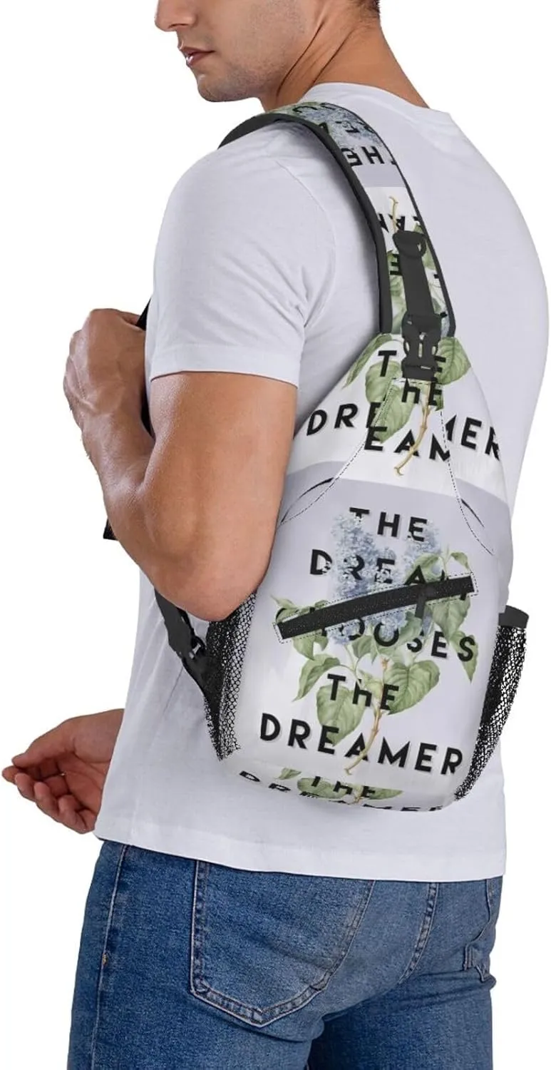 Strange The Dreamer Chest Sling Bag Crossbody Shoulder Backpack Bag Gym Cycling Travel Hiking Daypack Cross Bag