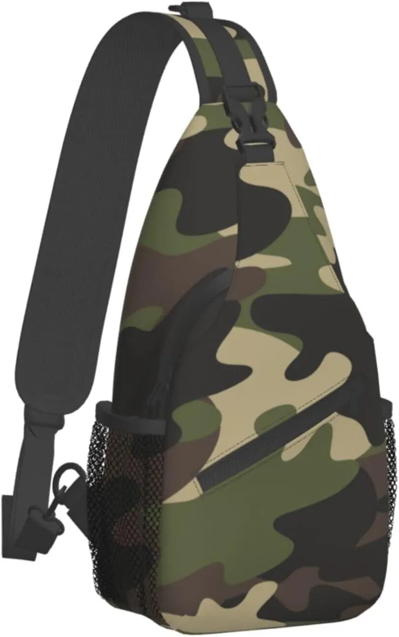 Stylish Chest Sling Bag Crossbody Shoulder Backpack Adjustable Lightweight Travel Hiking Casual Daypack Unisex