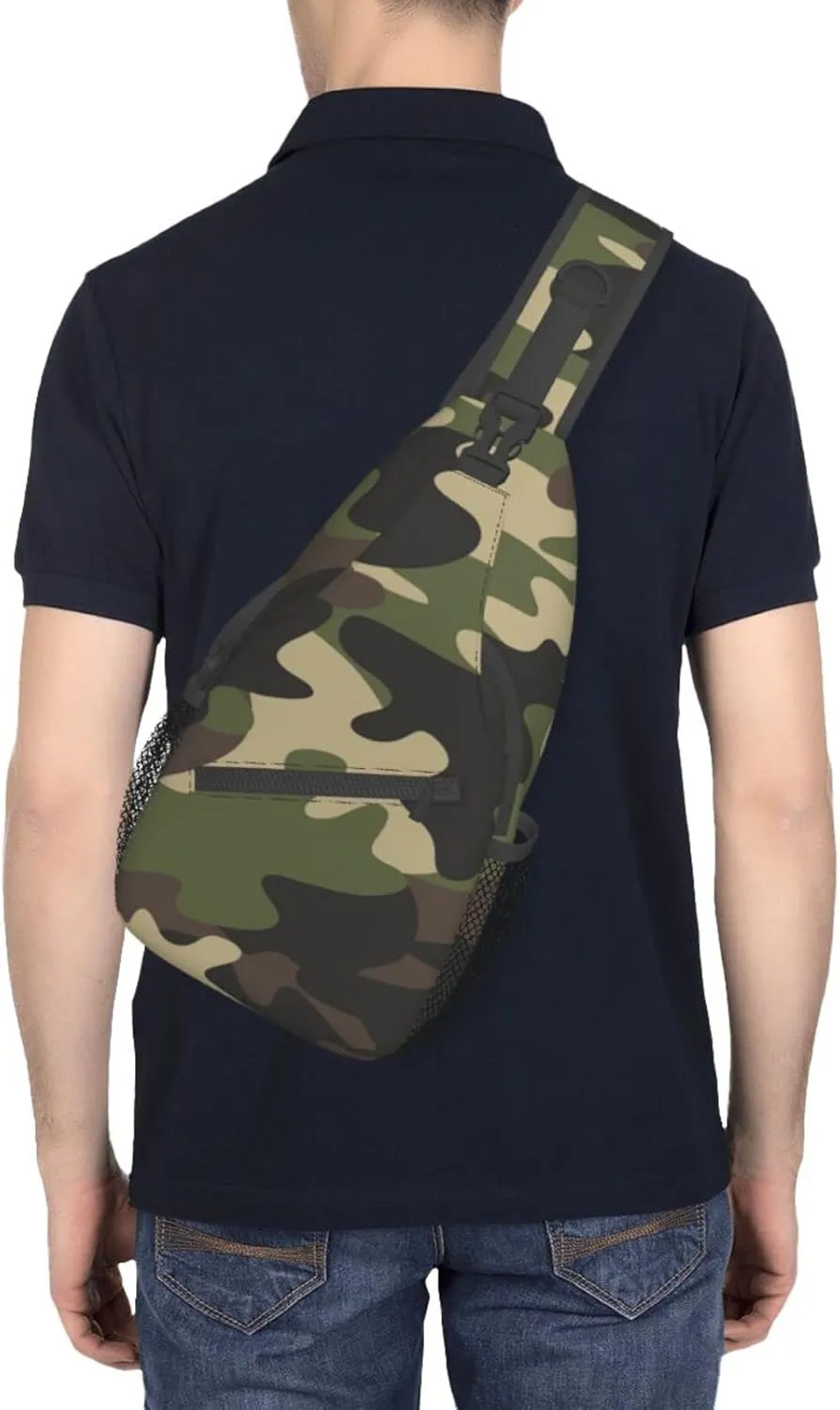 Stylish Chest Sling Bag Crossbody Shoulder Backpack Adjustable Lightweight Travel Hiking Casual Daypack Unisex