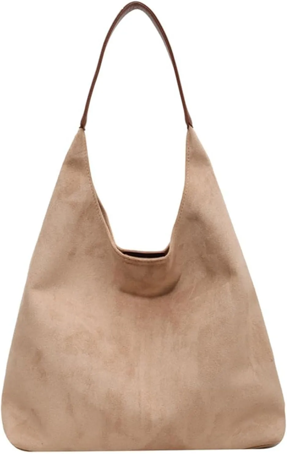 Suede Tote Bags for Women - Work & Office Bags, Slouchy Hobo Handbags, Fall Faux Suede Purse