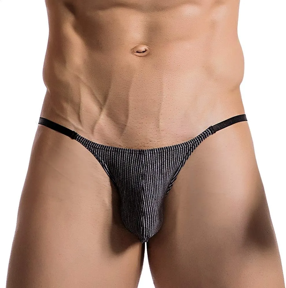 Summer Code Men's Sexy Briefs Elastic Ruched Back Bikini Underwear Pack