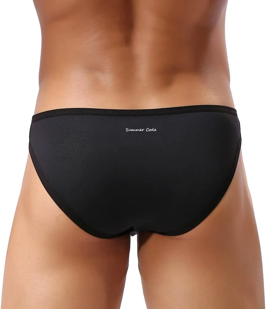 Summer Code Mens Sexy Micro Mesh Briefs Soft Breathable Bulge Pouch Underwear