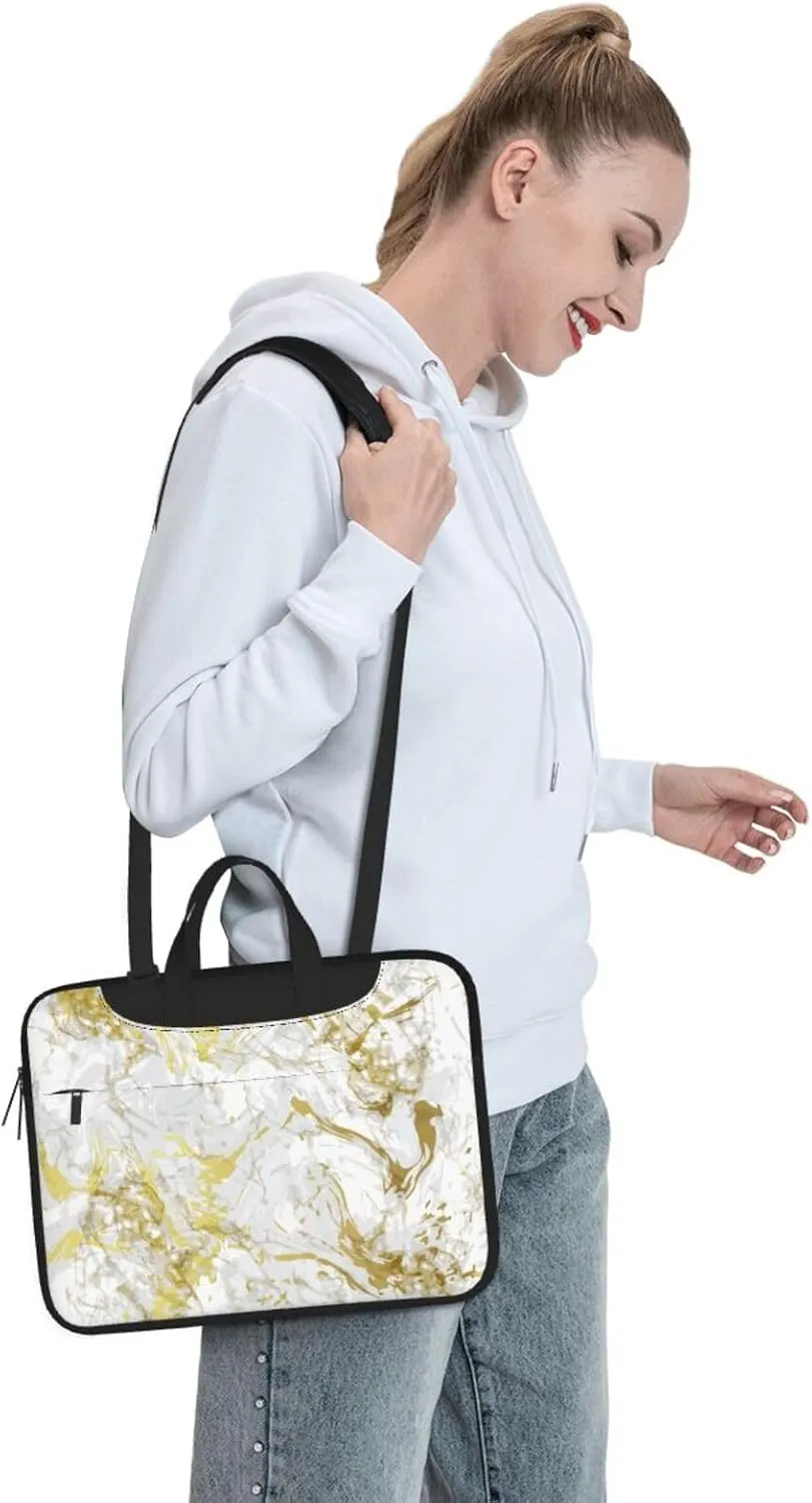 Sun And Palm Trees Laptop Bag Classic Slim Briefcase Messenger Bag, Spacious, Ergonomic