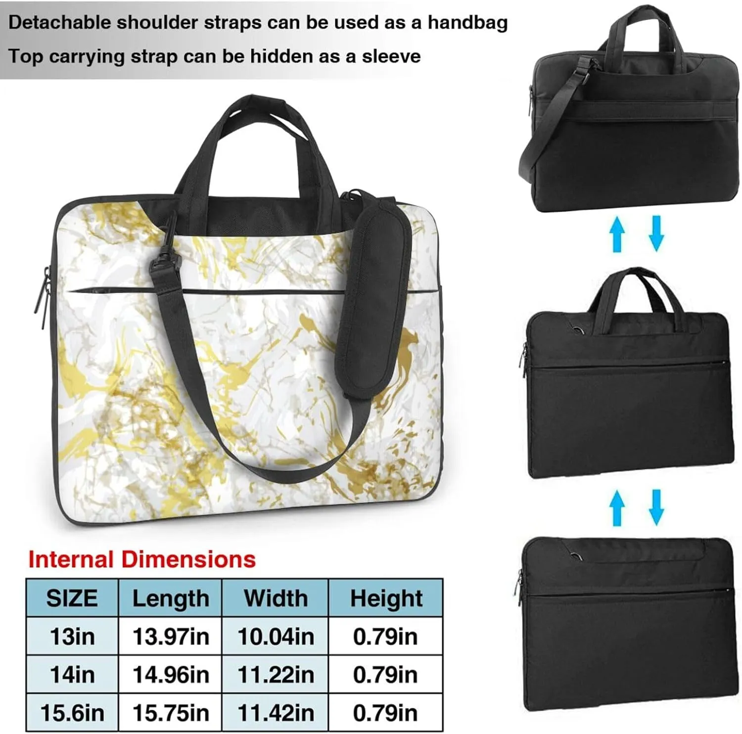 Sun And Palm Trees Laptop Bag Classic Slim Briefcase Messenger Bag, Spacious, Ergonomic