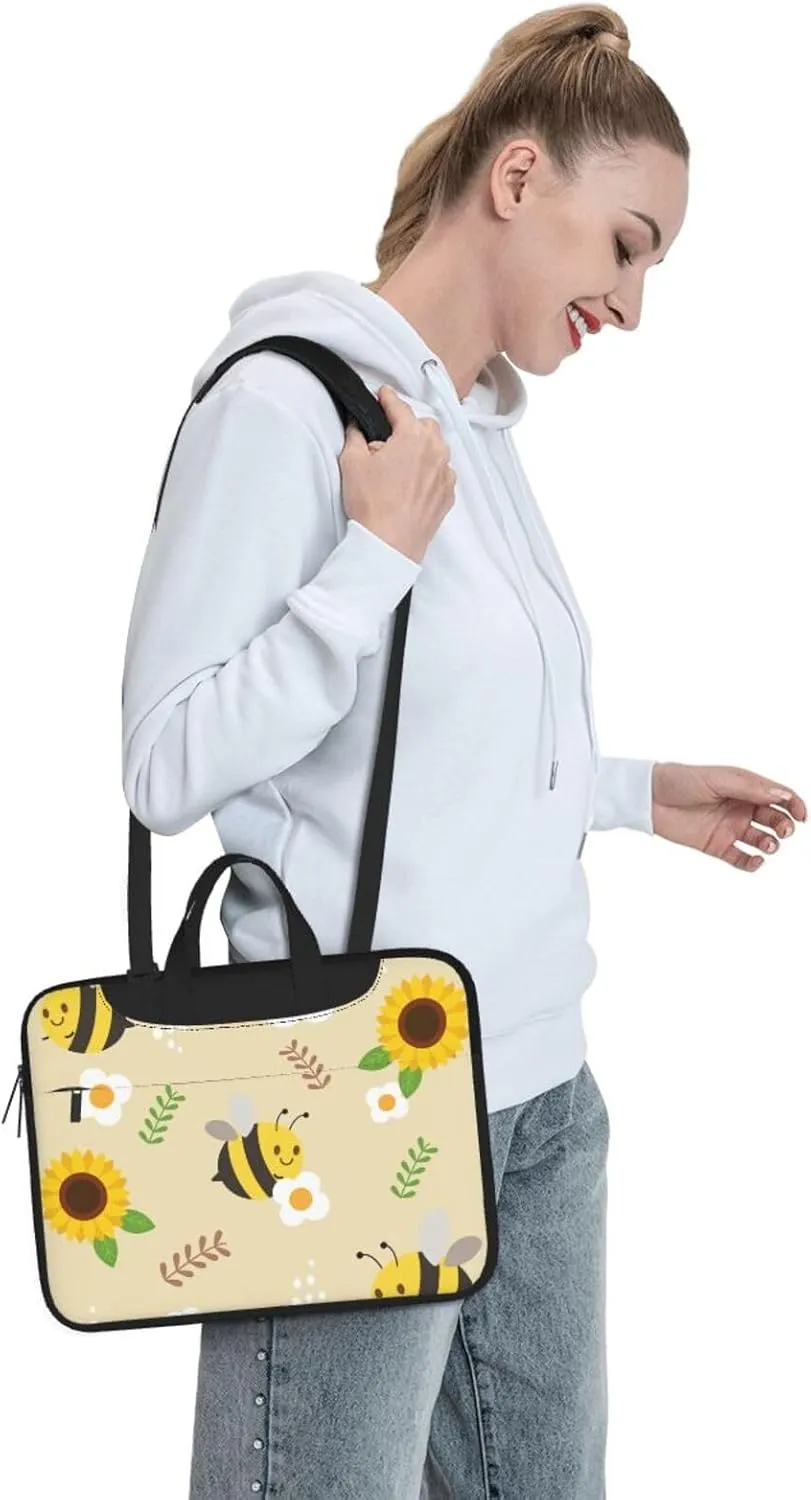 Sunflowers Laptop Bag Classic Slim Briefcase Messenger Bag, Spacious, Ergonomic