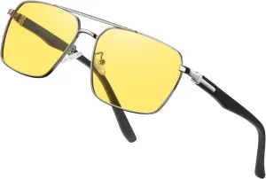 Sunglasses for Men Women Trendy Polarized Sunglasses UV400 Fashion SunGlasses Aviator Sunglasses for Driving Fishing