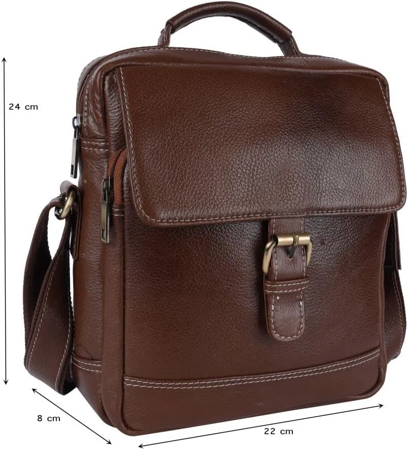 SUNLEXA Real Leather Crossbody Bags for Women, Travel Purse Crossover, Long Over the Shoulder Sling Womens Purses.